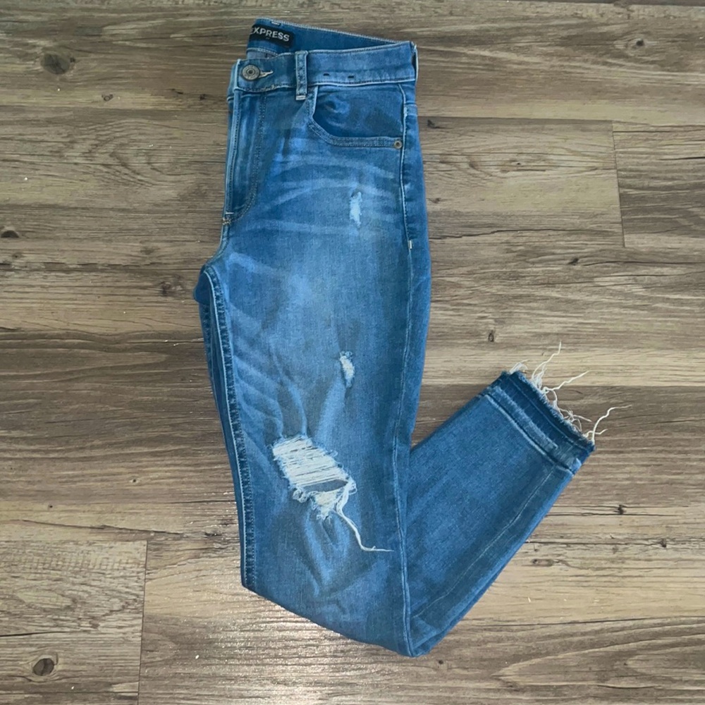 Express jeans high rise